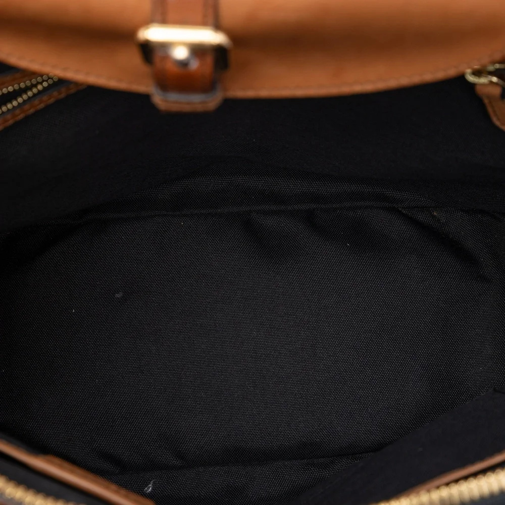 Pre-Loved Burberry Medium Haymarket Check Coated Canvas Orchard Bowling Bag